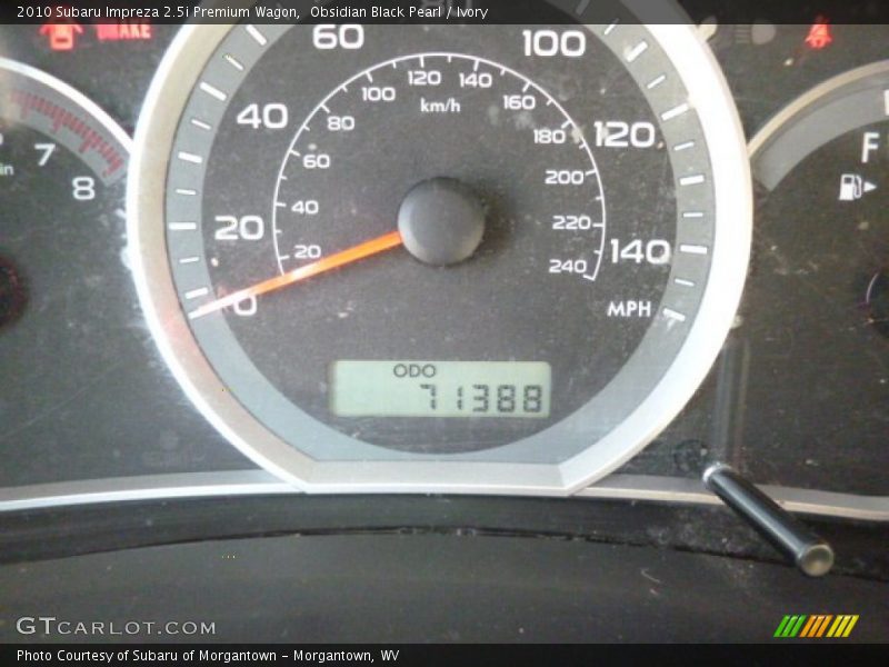 Obsidian Black Pearl / Ivory 2010 Subaru Impreza 2.5i Premium Wagon