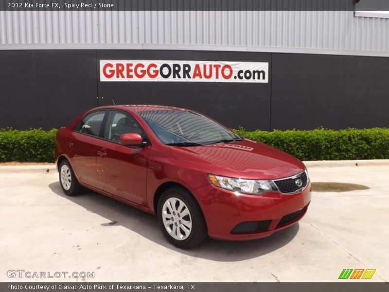 Spicy Red / Stone 2012 Kia Forte EX