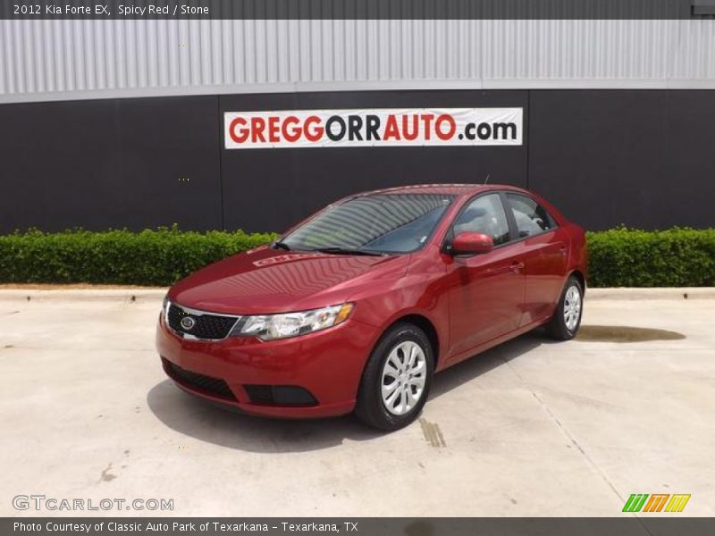 Spicy Red / Stone 2012 Kia Forte EX