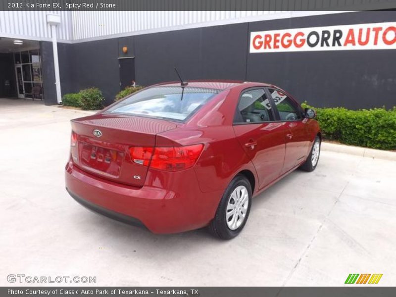 Spicy Red / Stone 2012 Kia Forte EX