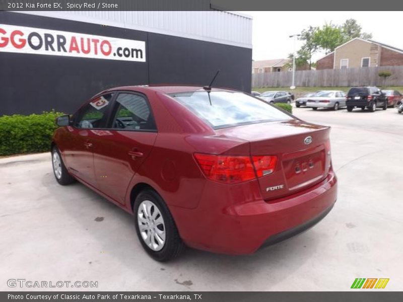 Spicy Red / Stone 2012 Kia Forte EX