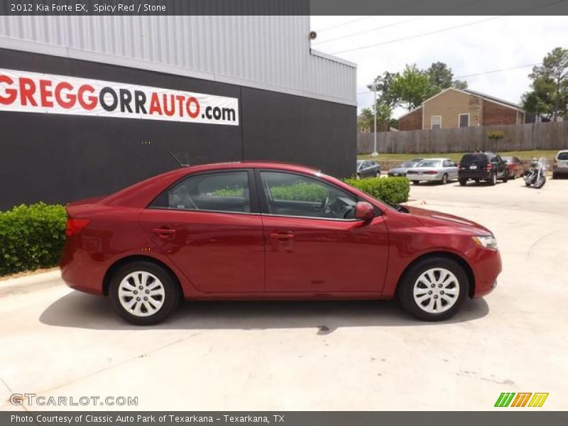 Spicy Red / Stone 2012 Kia Forte EX