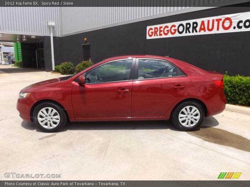 Spicy Red / Stone 2012 Kia Forte EX