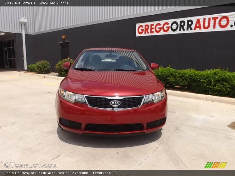 Spicy Red / Stone 2012 Kia Forte EX