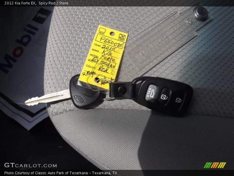 Spicy Red / Stone 2012 Kia Forte EX