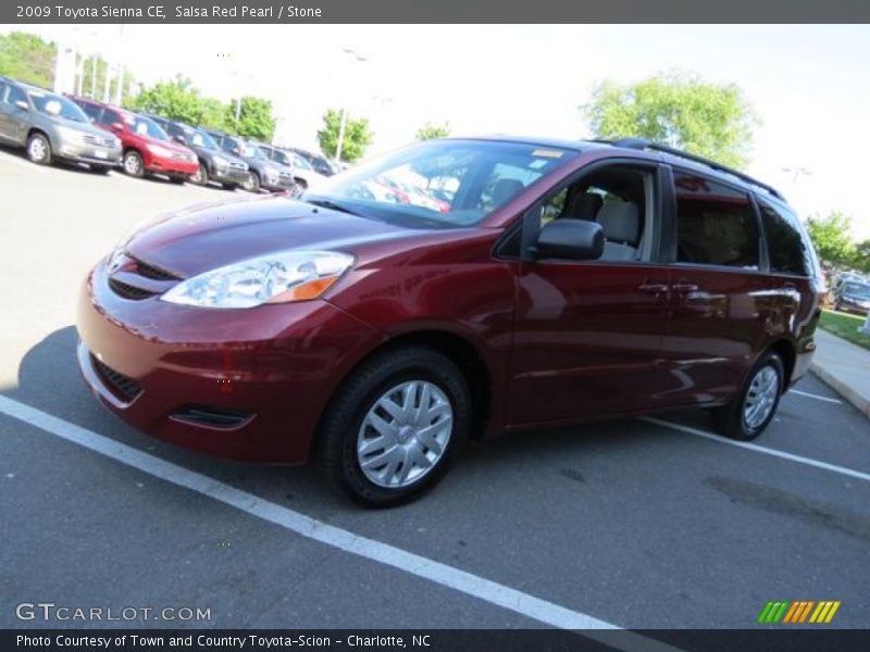 Salsa Red Pearl / Stone 2009 Toyota Sienna CE