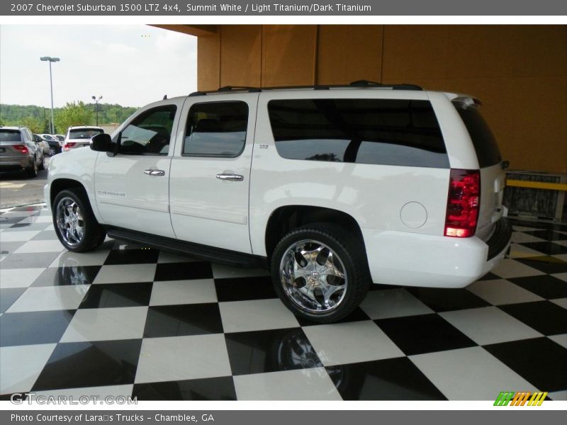 Summit White / Light Titanium/Dark Titanium 2007 Chevrolet Suburban 1500 LTZ 4x4