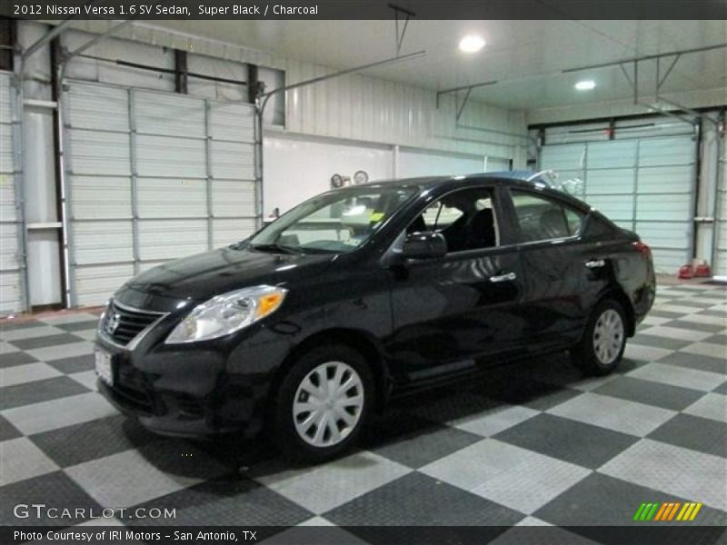 Super Black / Charcoal 2012 Nissan Versa 1.6 SV Sedan