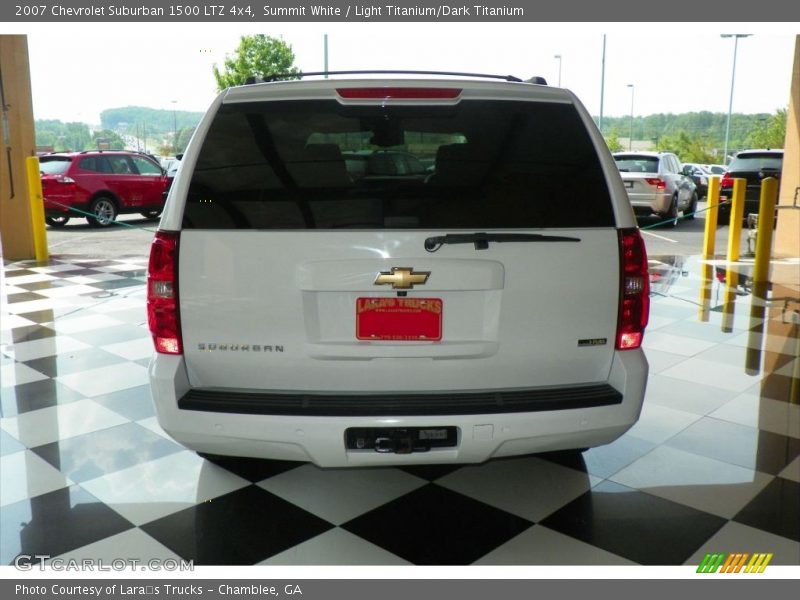 Summit White / Light Titanium/Dark Titanium 2007 Chevrolet Suburban 1500 LTZ 4x4