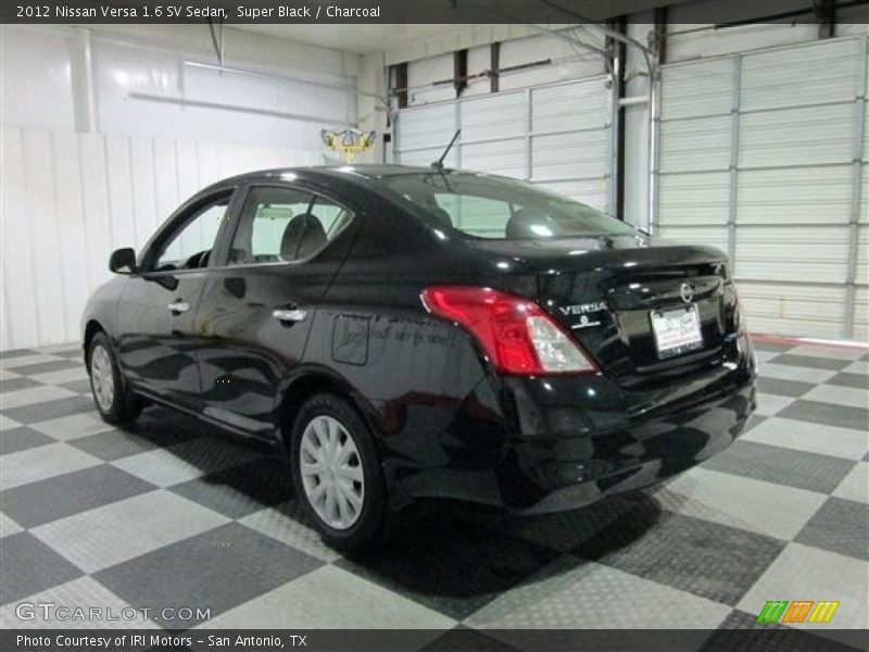 Super Black / Charcoal 2012 Nissan Versa 1.6 SV Sedan