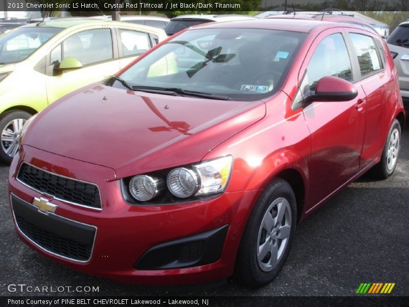 Crystal Red Tintcoat / Jet Black/Dark Titanium 2013 Chevrolet Sonic LS Hatch