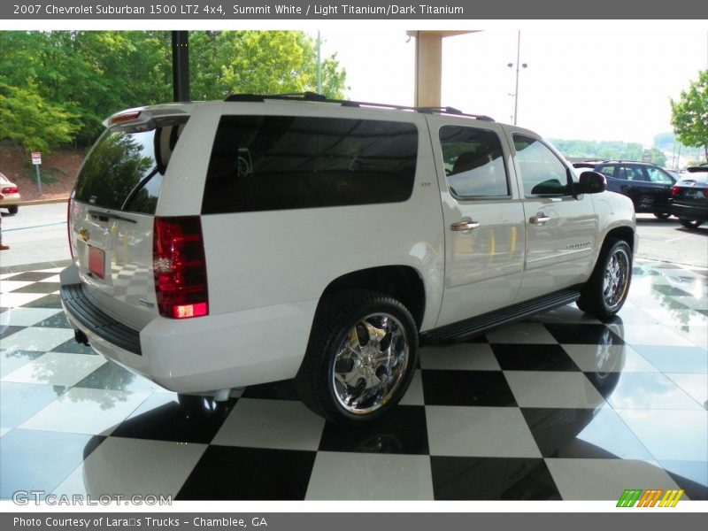 Summit White / Light Titanium/Dark Titanium 2007 Chevrolet Suburban 1500 LTZ 4x4