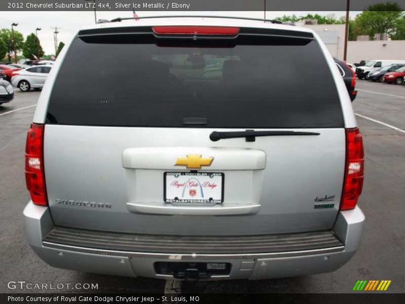 Silver Ice Metallic / Ebony 2012 Chevrolet Suburban LTZ 4x4