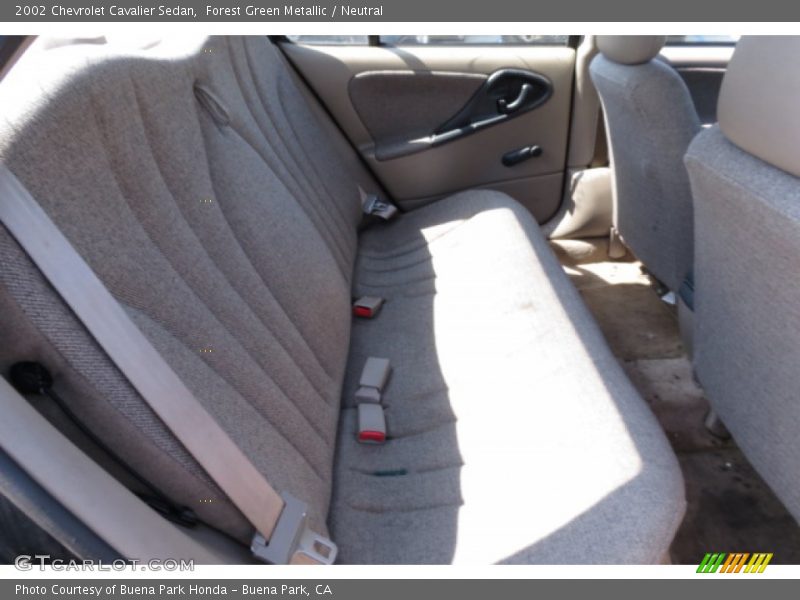 Forest Green Metallic / Neutral 2002 Chevrolet Cavalier Sedan