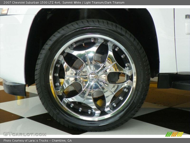 Summit White / Light Titanium/Dark Titanium 2007 Chevrolet Suburban 1500 LTZ 4x4