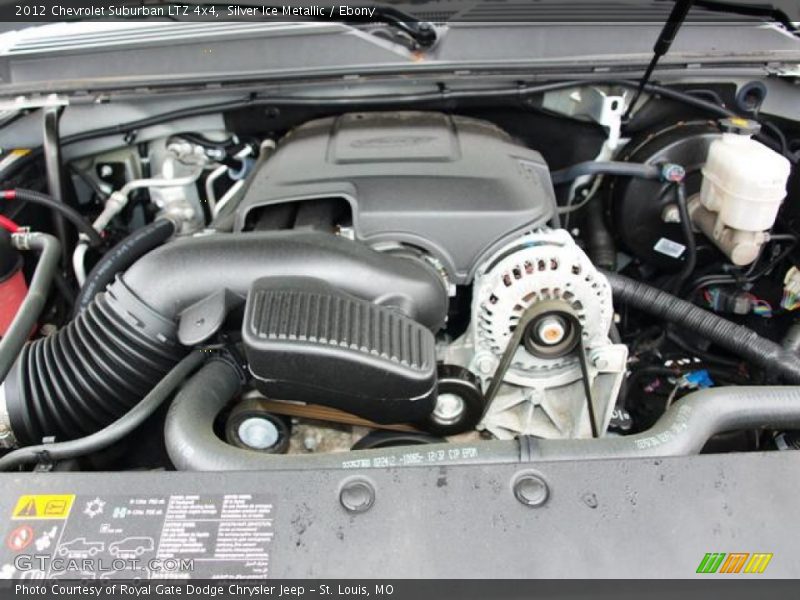 Silver Ice Metallic / Ebony 2012 Chevrolet Suburban LTZ 4x4