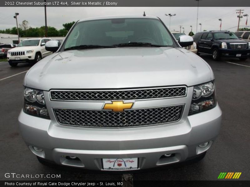 Silver Ice Metallic / Ebony 2012 Chevrolet Suburban LTZ 4x4