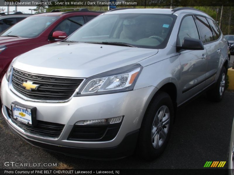 Silver Ice Metallic / Dark Titanium/Light Titanium 2013 Chevrolet Traverse LS