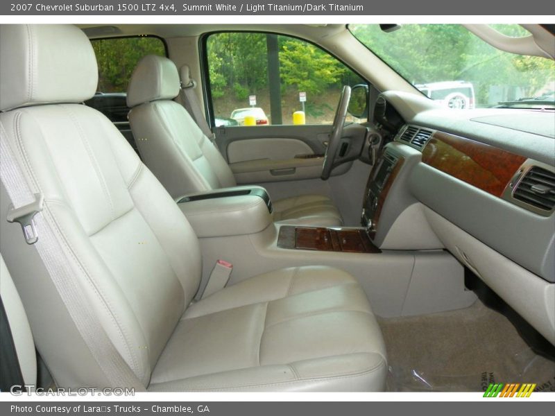 Summit White / Light Titanium/Dark Titanium 2007 Chevrolet Suburban 1500 LTZ 4x4