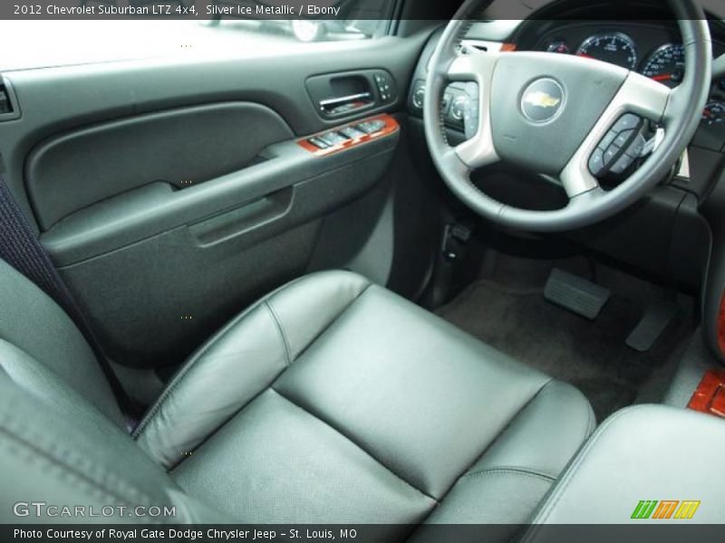 Silver Ice Metallic / Ebony 2012 Chevrolet Suburban LTZ 4x4