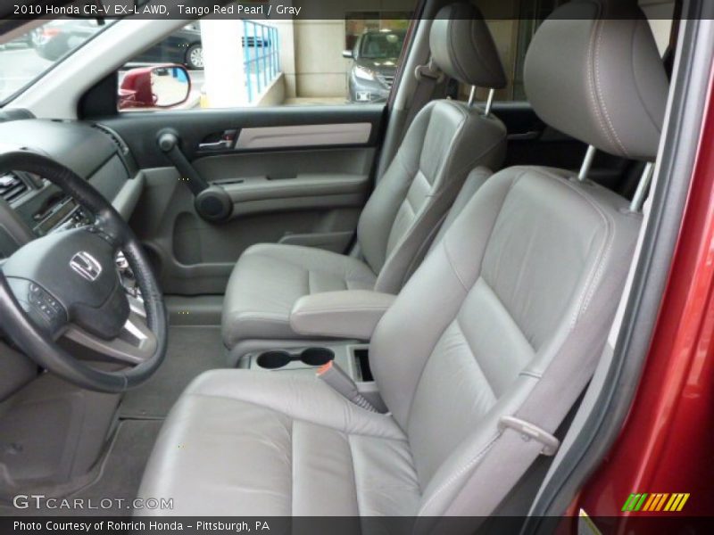 Tango Red Pearl / Gray 2010 Honda CR-V EX-L AWD