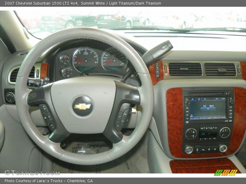 Summit White / Light Titanium/Dark Titanium 2007 Chevrolet Suburban 1500 LTZ 4x4
