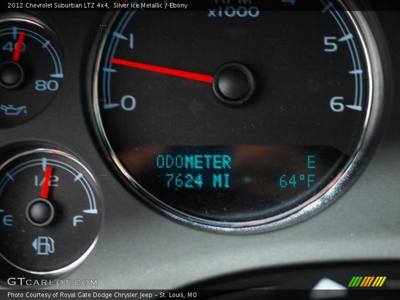 Silver Ice Metallic / Ebony 2012 Chevrolet Suburban LTZ 4x4
