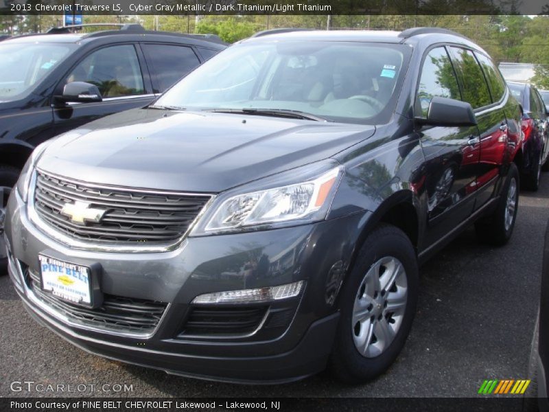 Cyber Gray Metallic / Dark Titanium/Light Titanium 2013 Chevrolet Traverse LS
