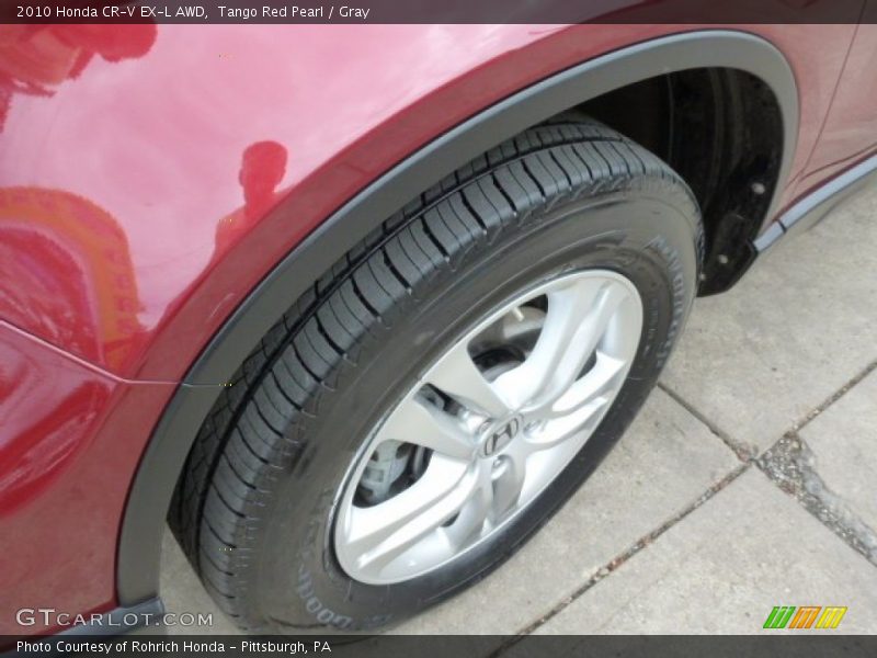 Tango Red Pearl / Gray 2010 Honda CR-V EX-L AWD