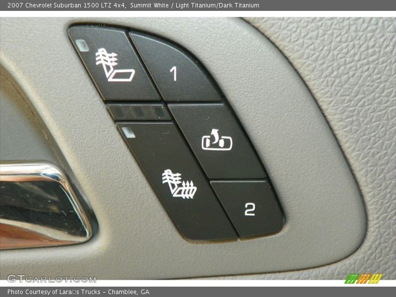 Summit White / Light Titanium/Dark Titanium 2007 Chevrolet Suburban 1500 LTZ 4x4