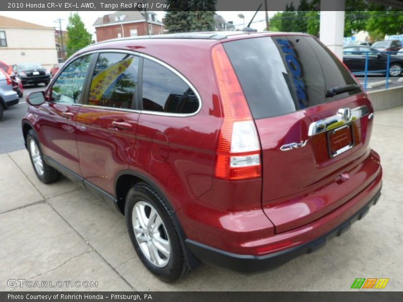 Tango Red Pearl / Gray 2010 Honda CR-V EX-L AWD