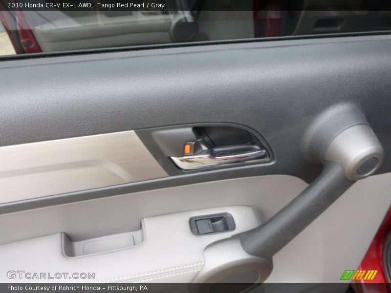 Tango Red Pearl / Gray 2010 Honda CR-V EX-L AWD