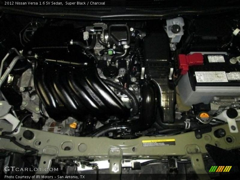 Super Black / Charcoal 2012 Nissan Versa 1.6 SV Sedan
