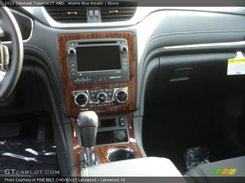 Atlantis Blue Metallic / Ebony 2013 Chevrolet Traverse LT AWD