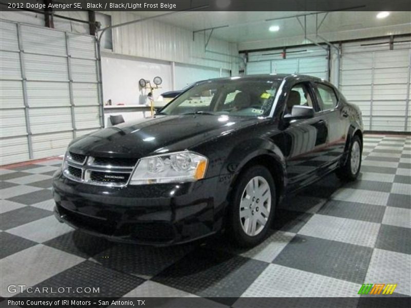 Black / Black/Light Frost Beige 2012 Dodge Avenger SE