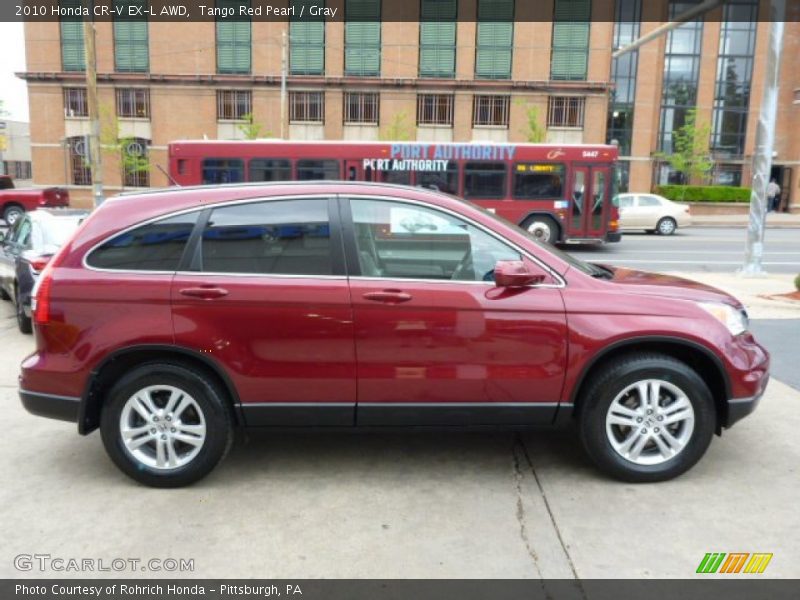 Tango Red Pearl / Gray 2010 Honda CR-V EX-L AWD