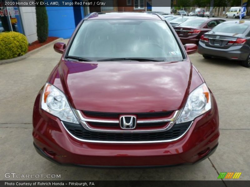 Tango Red Pearl / Gray 2010 Honda CR-V EX-L AWD