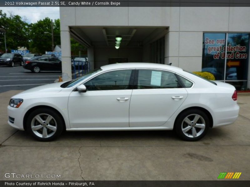 Candy White / Cornsilk Beige 2012 Volkswagen Passat 2.5L SE