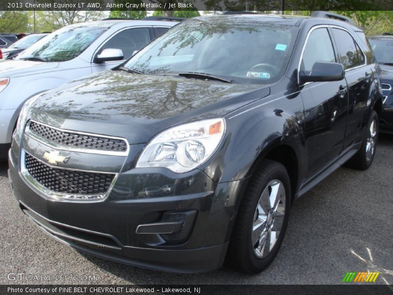 Ashen Gray Metallic / Jet Black 2013 Chevrolet Equinox LT AWD