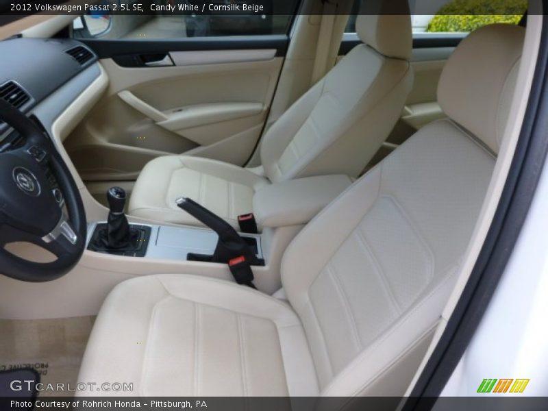 Candy White / Cornsilk Beige 2012 Volkswagen Passat 2.5L SE