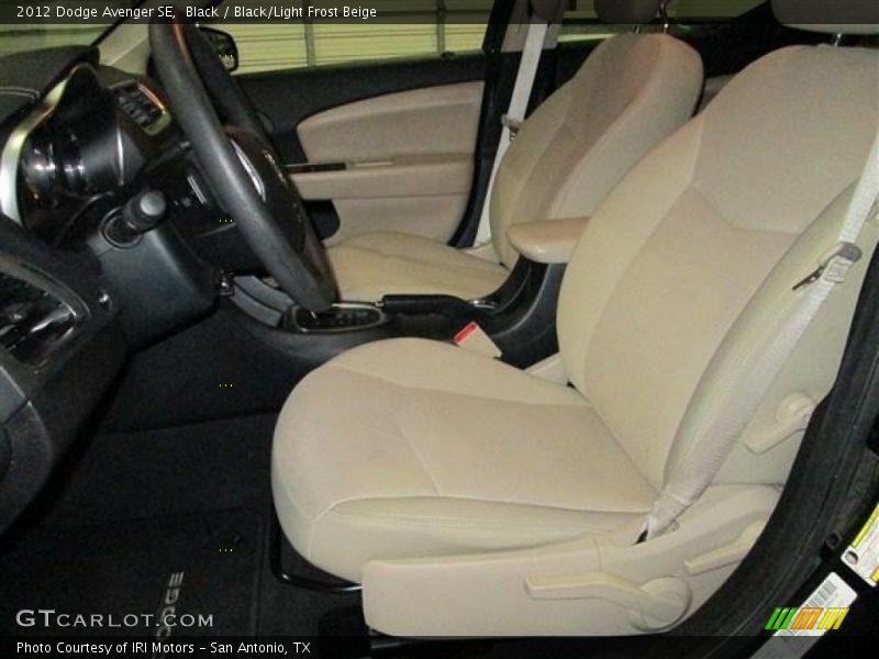 Black / Black/Light Frost Beige 2012 Dodge Avenger SE