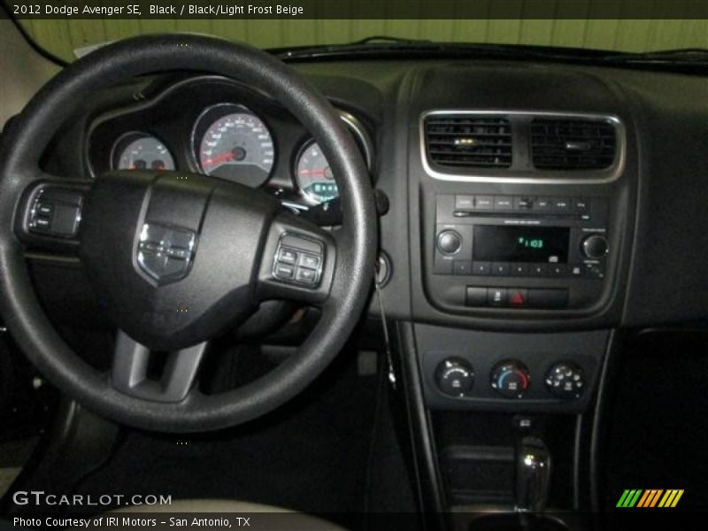 Black / Black/Light Frost Beige 2012 Dodge Avenger SE
