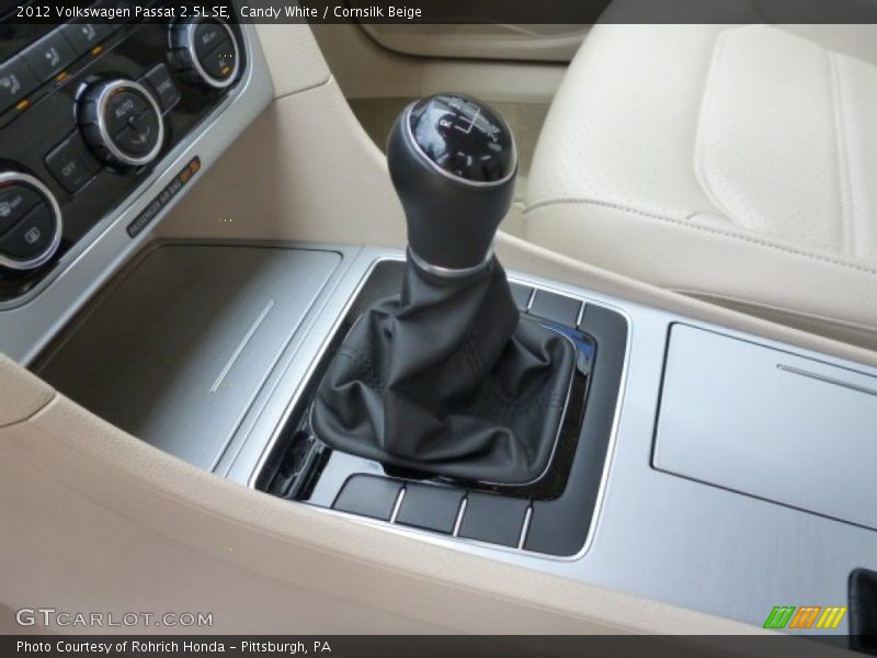 Candy White / Cornsilk Beige 2012 Volkswagen Passat 2.5L SE