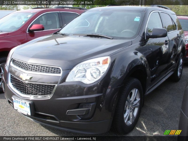 Ashen Gray Metallic / Jet Black 2013 Chevrolet Equinox LT AWD
