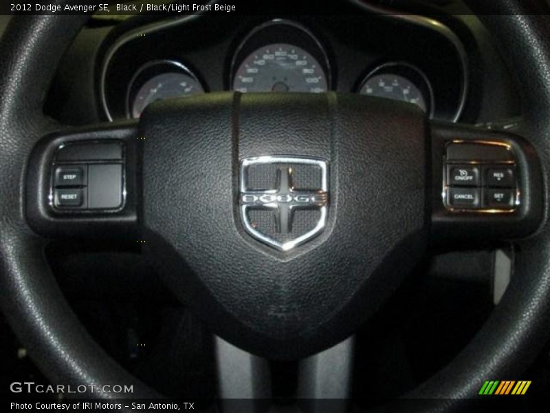 Black / Black/Light Frost Beige 2012 Dodge Avenger SE
