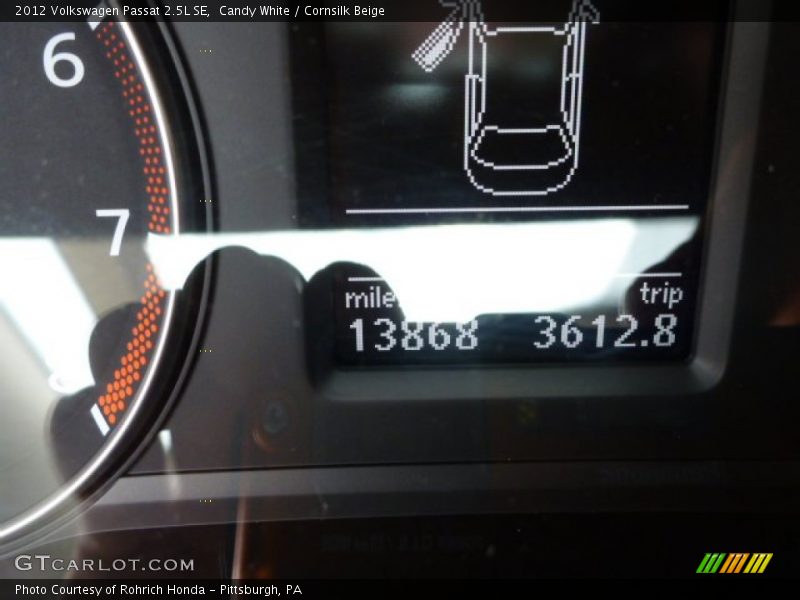 Candy White / Cornsilk Beige 2012 Volkswagen Passat 2.5L SE