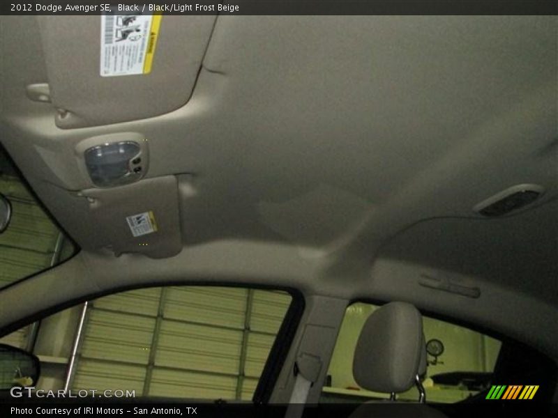 Black / Black/Light Frost Beige 2012 Dodge Avenger SE