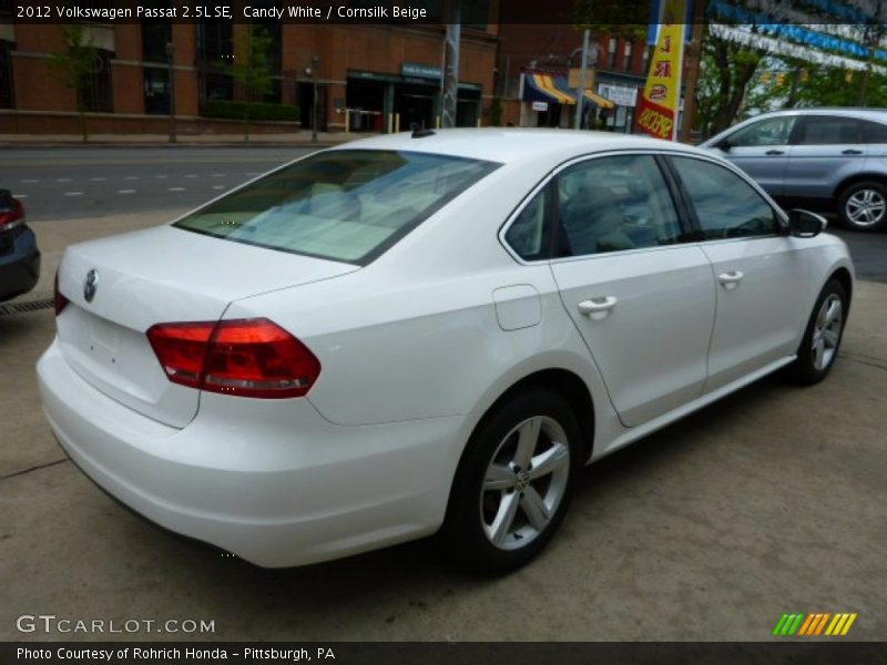Candy White / Cornsilk Beige 2012 Volkswagen Passat 2.5L SE
