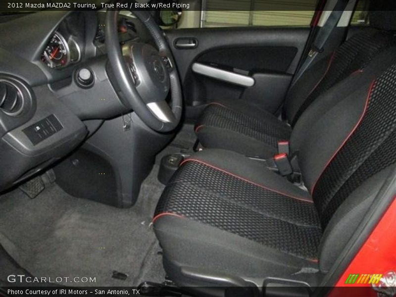 True Red / Black w/Red Piping 2012 Mazda MAZDA2 Touring
