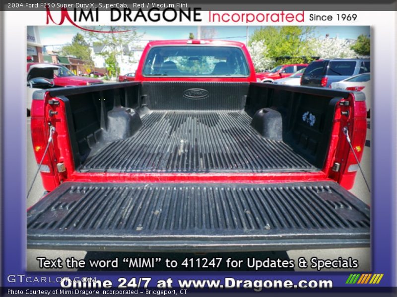 Red / Medium Flint 2004 Ford F250 Super Duty XL SuperCab